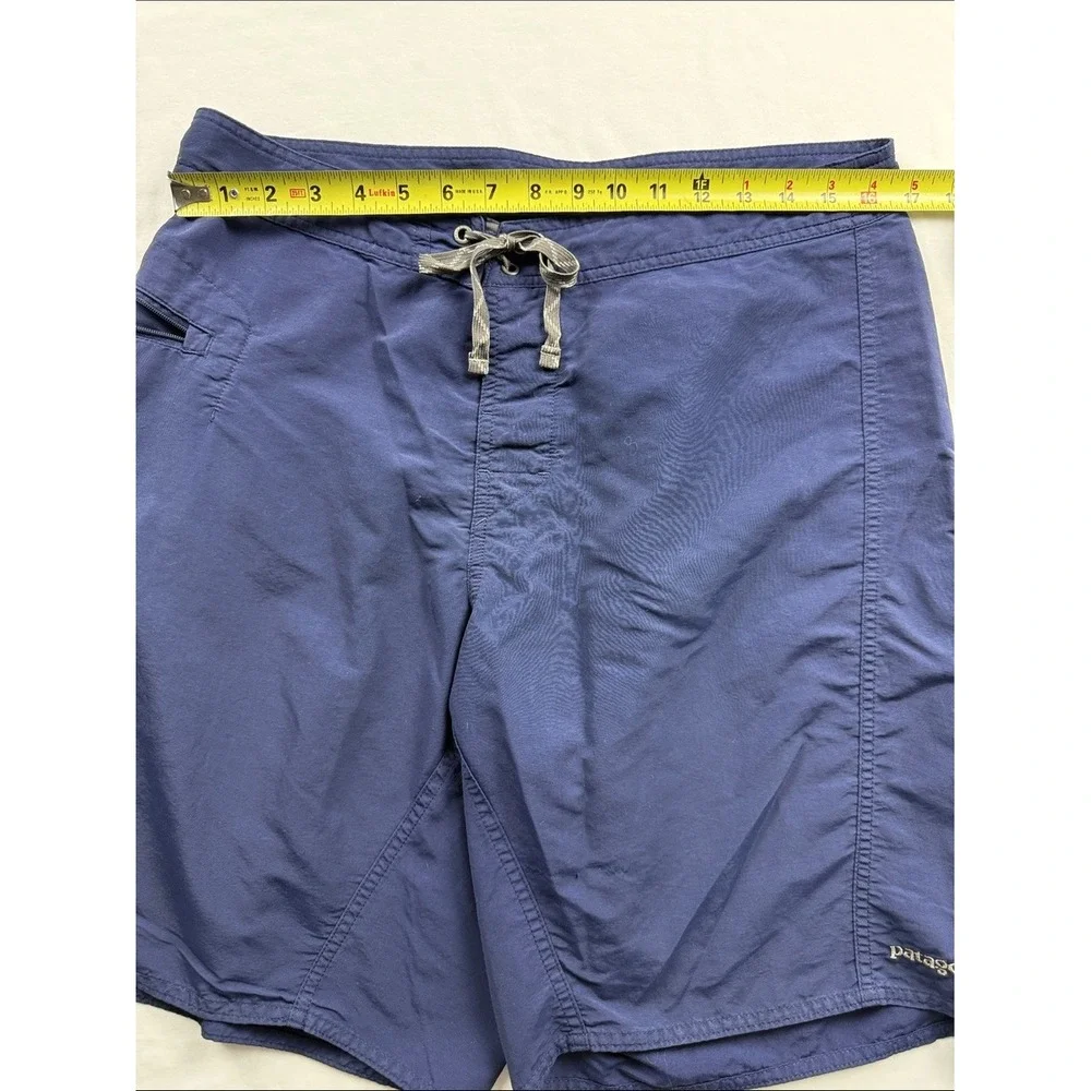 Patagonia Board Shorts Men's Blue Solid Swim Trunks